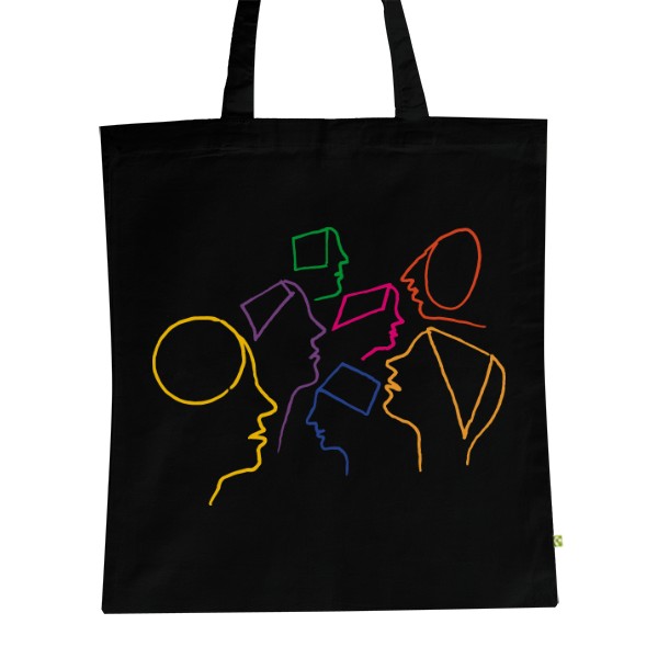 BIO plátěná taška s potiskem Hlavy