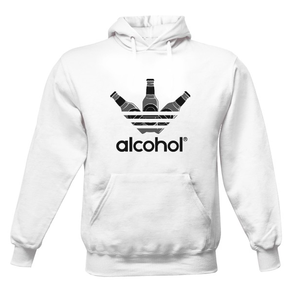 Pánská mikina s kapucí Just Hoods s potiskem Just Alcohol