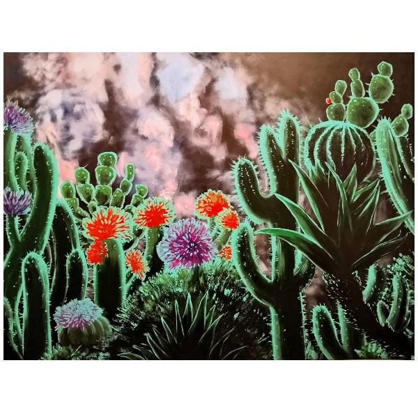 Puzzle velké s potiskem Kaktusy na párty puzzle