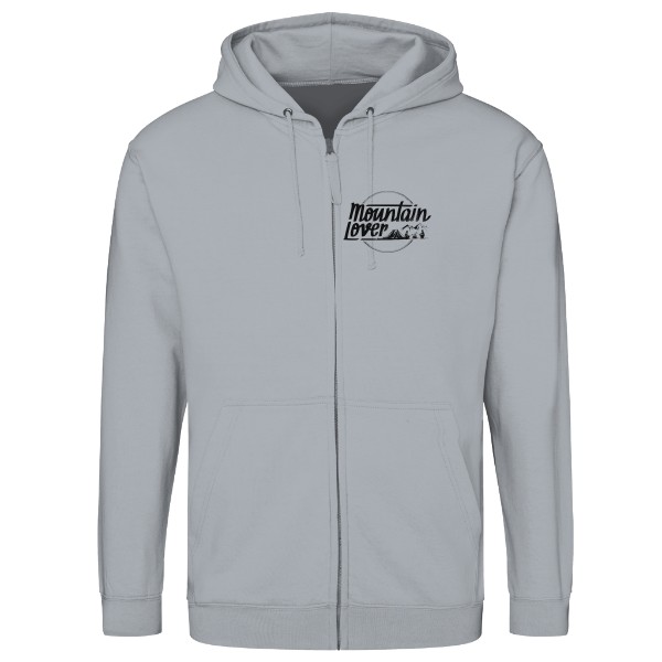 Mikina na zip unisex s potiskem Milovník hor