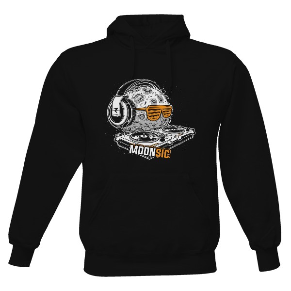 Pánská mikina s kapucí Just Hoods s potiskem Moonsic