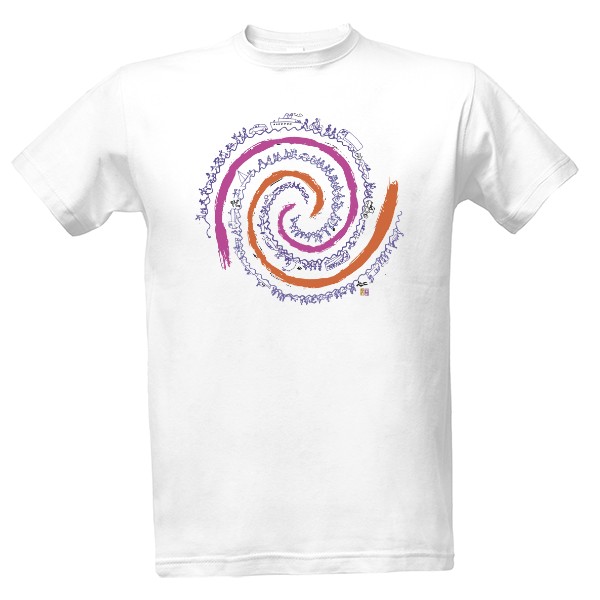 Tričko s potiskem Spirála s transportem