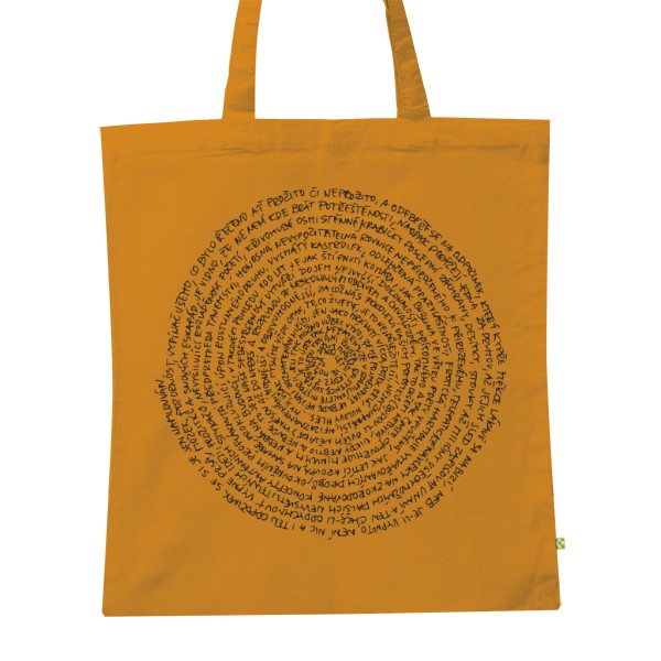 BIO plátěná taška s potiskem Spirála století