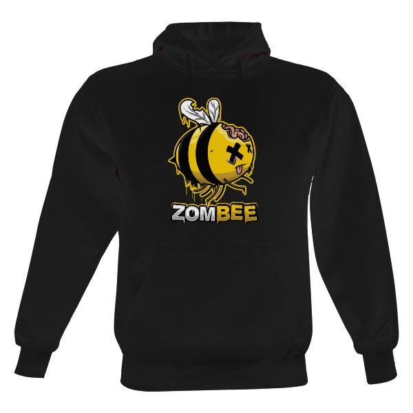 Pánská mikina s kapucí Just Hoods s potiskem Zombee